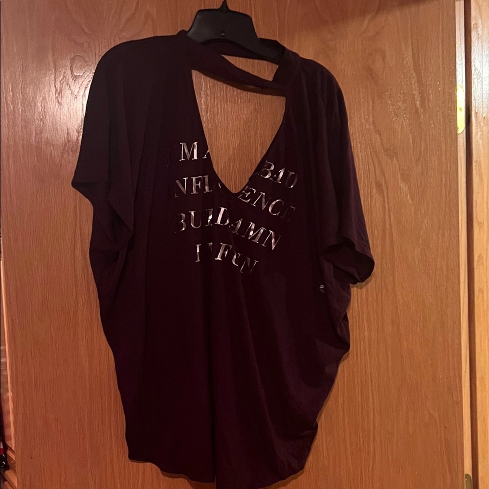 Express Dark Purple Graphic Tee